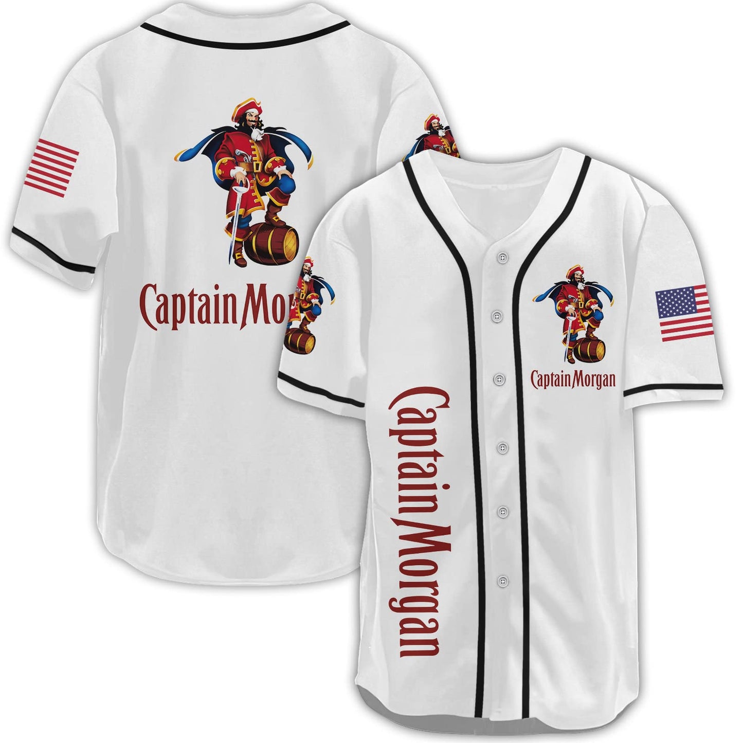 Captain Fan Baseball Jersey, Captain Baseball Jersey Shirt for Women Men, Captain Lover Baseball Shirt